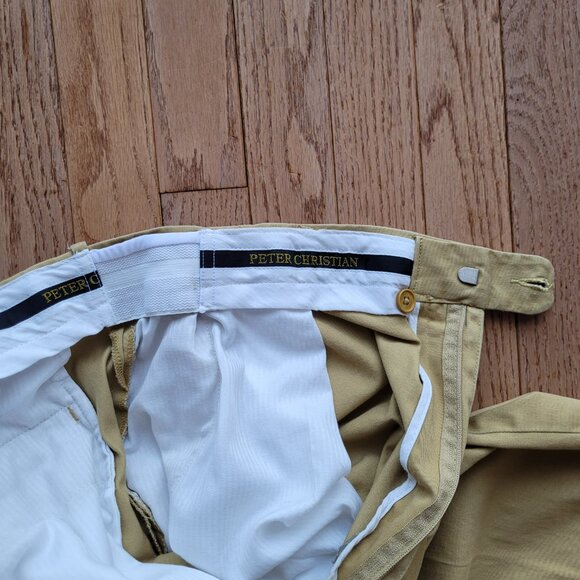 Peter Christian Mustard Flat Front Chinos MT22 - Picture 7 of 16